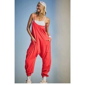 NWT Fp Movement Hotshot Jumpsuit Red Sz Small free people